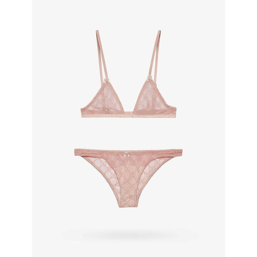 GG All Over Embroidered Tulle Lingerie Set size XS